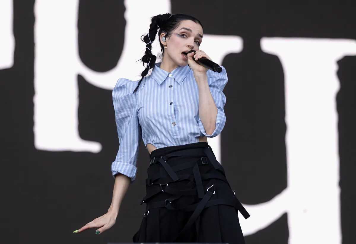 Poppy performing live on stage